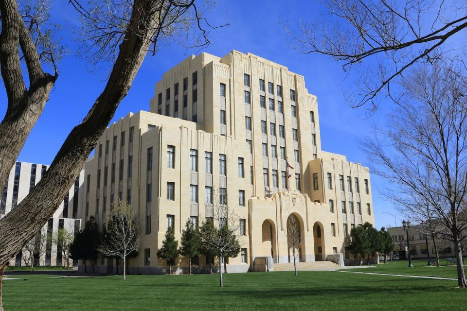 An organization that opposes abortion filed a lawsuit in a court located in Amarillo, Texas, that seeks to revoke the FDA’s approval of mifepristone. <a href="https://www.gettyimages.com/detail/news-photo/potter-county-courthouse-in-downtown-amarillo-texas-news-photo/1178112126?phrase=amarillo%20district%20court&adppopup=true" rel="nofollow noopener" target="_blank" data-ylk="slk:Don & Melinda Crawford/Education Images/Universal Images Group via Getty Images;elm:context_link;itc:0;sec:content-canvas" class="link ">Don & Melinda Crawford/Education Images/Universal Images Group via Getty Images</a>