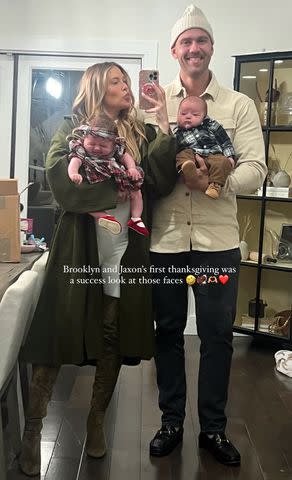 <p>Barbie Blank/Instagram</p> Barbie Blank shares holiday selfie with her family on Instagram