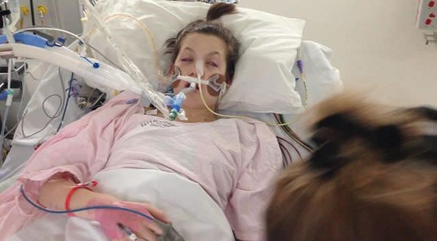 Brittany Findlay received a life-saving double lung transplant. Photo: 7News