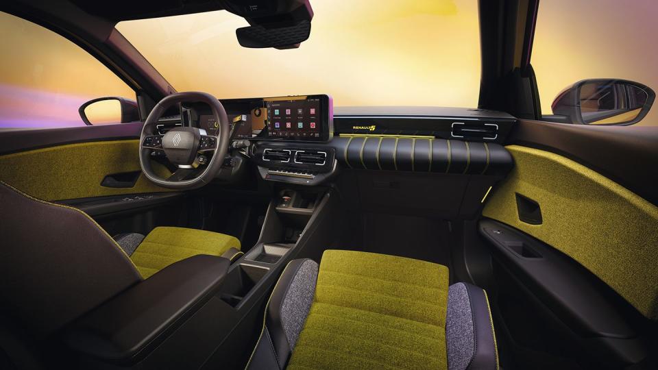 the interior of a car