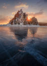 <p>Even if you’re not a fan of the cold, Lake Baikal should be on your list of places to visit if you’re in Russia for an extended period of time. Found in the south-east of the country, it is the largest freshwater lake in the world. Shamanka Rock is one of the most popular place for travellers in the area during the summer, or visit during the winter for seal-spotting and sports on the frozen surfaces.<em>[Photo: Getty]</em> </p>