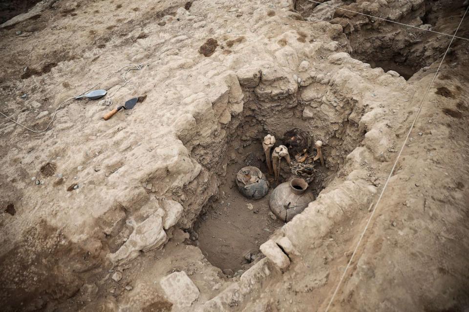 PHOTO: A general view of Huaca Pucllana, an archaeological site in a residential neighborhood where the remains of a 1,000-year-old mummy were discovered, in Lima, Peru, Sept. 6, 2023. (Sebastian Castaneda/Reuters)