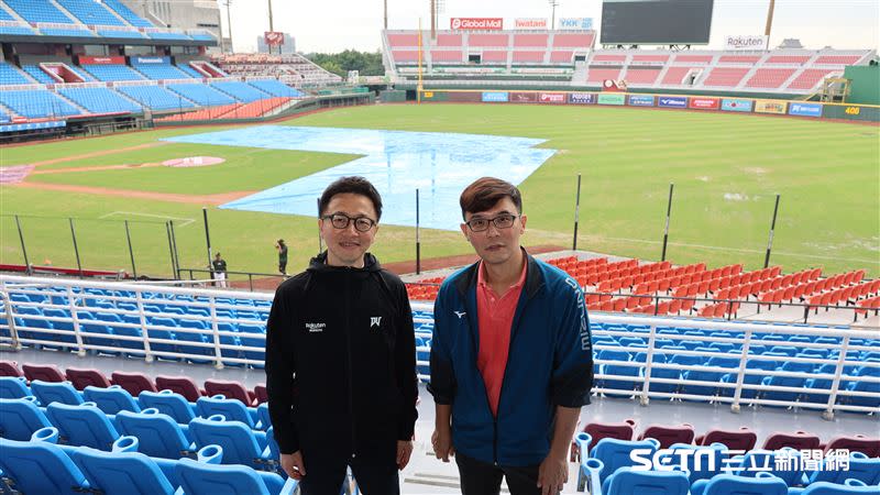 樂天桃園棒球場因雨延賽，領隊川田喜則。（圖／記者劉彥池攝影）