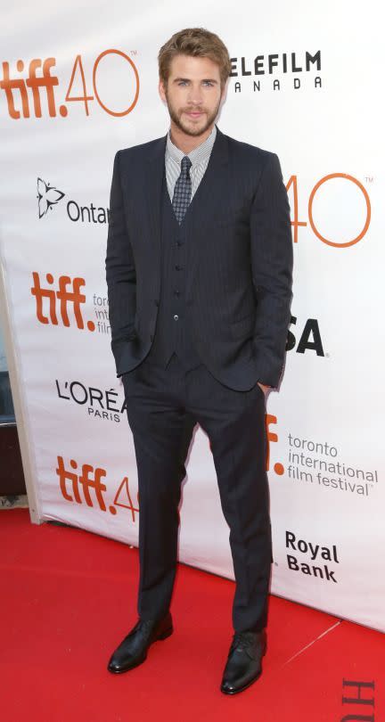 Liam Hemsworth au Festival international du film de Toronto le 14 septembre 2015.