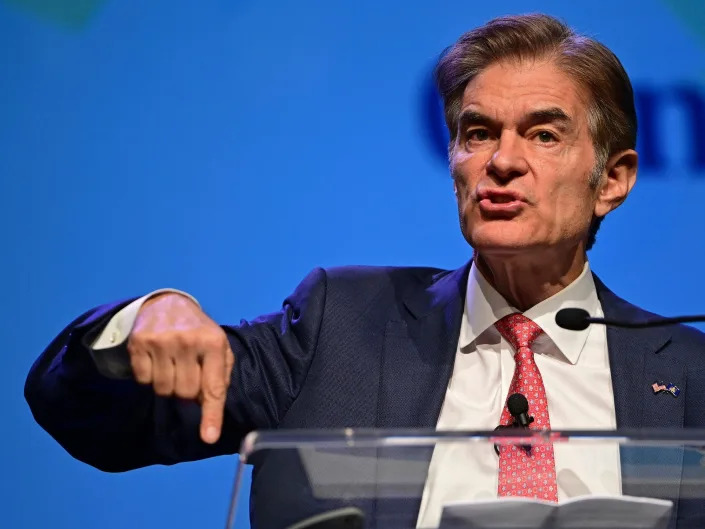 Dr. Mehmet Oz, a Republican candidate for U.S. Senate in Pennsylvania, speaks during a campaign stop in Erie, Pa., Thursday, September 29, 2022.