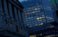 FILE PHOTO: Empty offices next to Bank of England are seen as the spread of the coronavirus disease (COVID-19) continues, in London