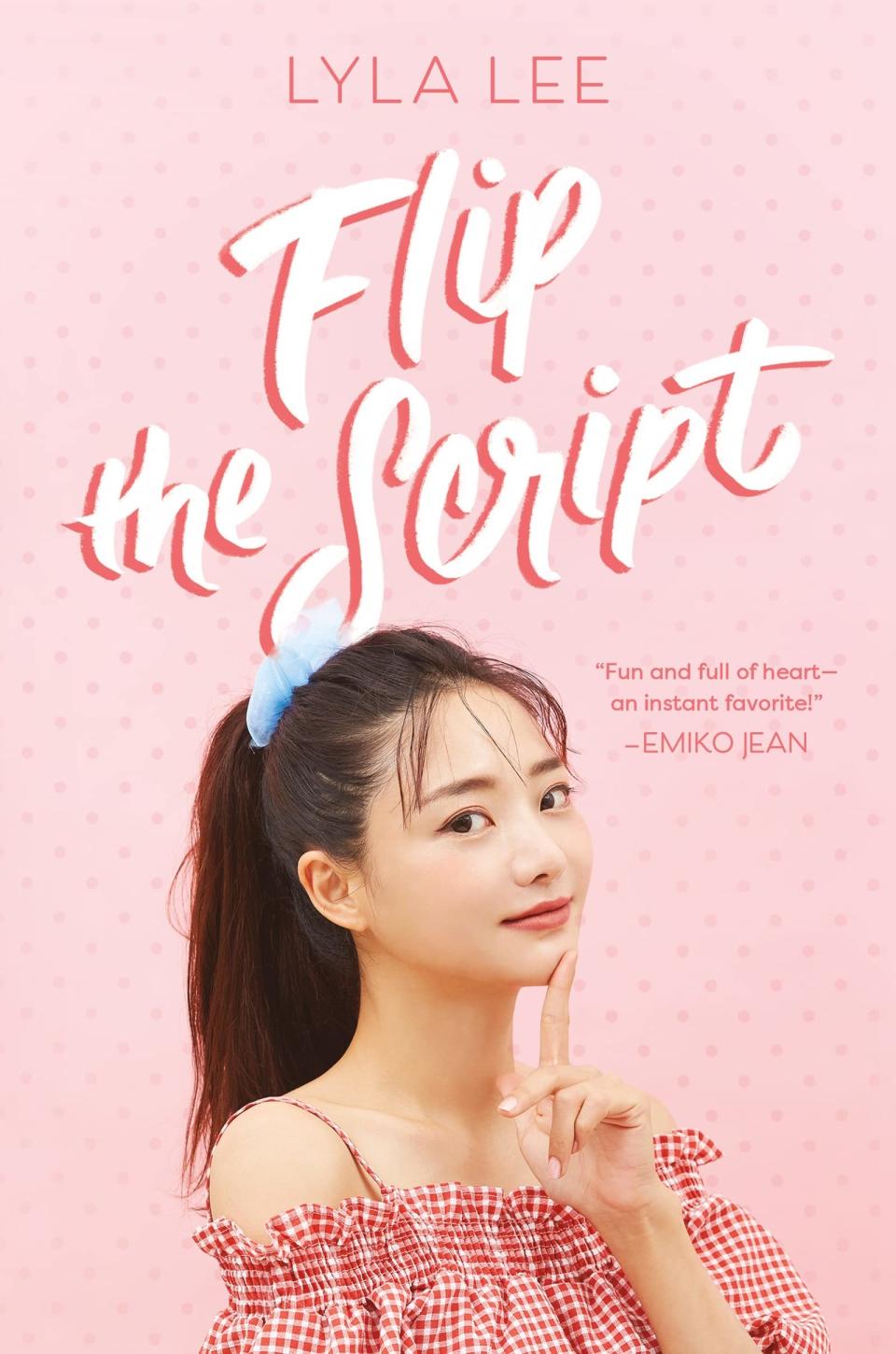 "Flip the Secret" cover with a picture of a teenage girl smiling at looking straight ahead