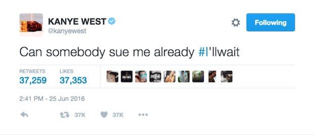 kanye tweet