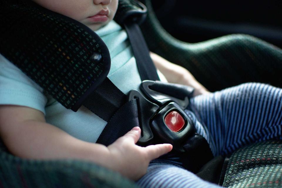 Car seats can often be rear-facing until your child weighs 40 or even 50 pounds and is 49 inches tall.