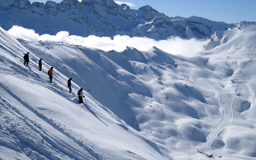 A week of lessons in a small group helps skiers focus the mind on improving skills - Copyright Niall Corbet 2009