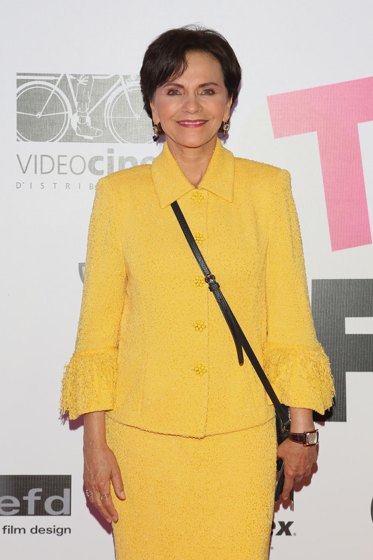 MEXICO CITY, MEXICO - OCTOBER 04:  Pati Chapoy attends the "Treintona Soltera Y Fantastica" Mexico City premiere at Cinemex Antara Polanco on October 4, 2016 in Mexico City, Mexico.  (Photo by Victor Chavez/WireImage)