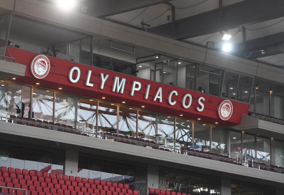 The atmosphere will be typically fierce at Olympiacos' Georgios Karaiskakis Stadium (Arsenal FC via Getty Images)