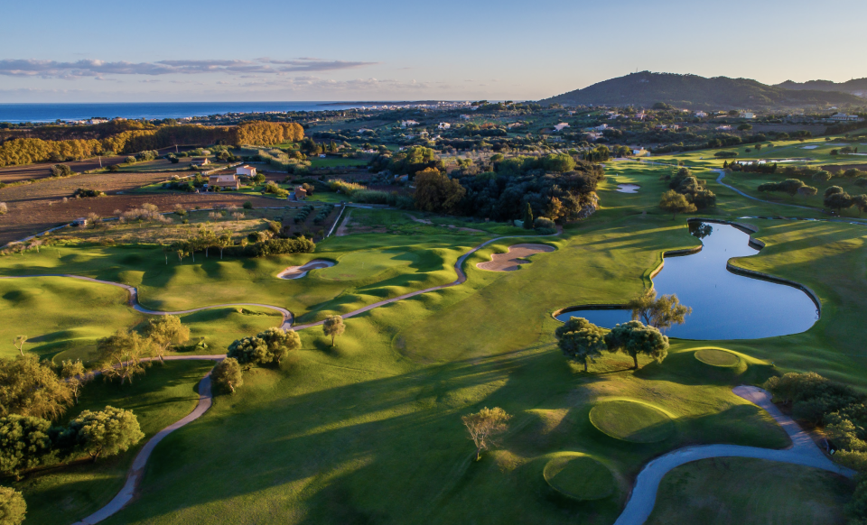 Pula golf course from above