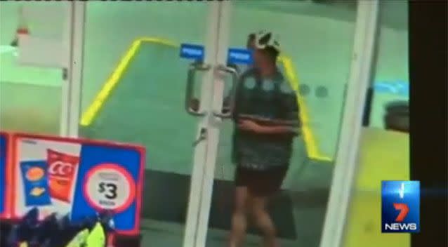 Kane Wiblen was captured on CCTV filming the incident. Source: 7News