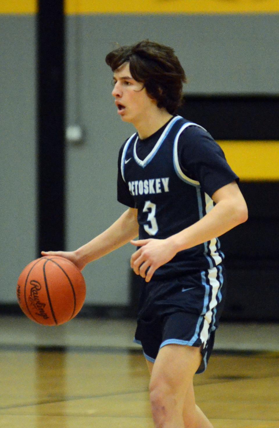 Petoskey's Evan Rindfusz finished up a two-year varsity career as a tough on-ball defender.