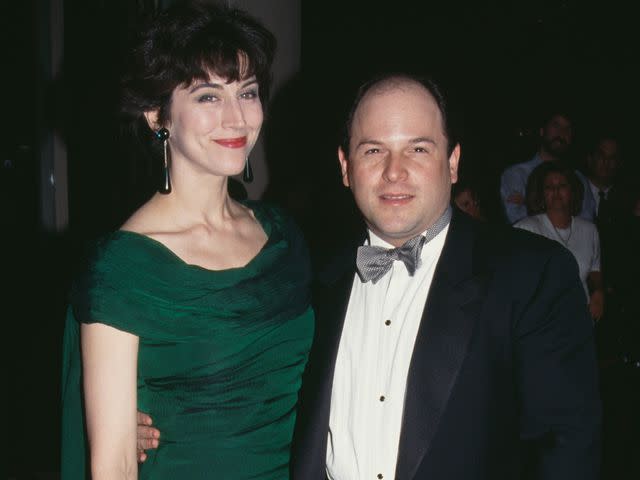 <p>Vinnie Zuffante/Getty</p> Jason Alexander and his wife Daena Title attend the 1992 Primetime Emmy Awards on August 30, 1992