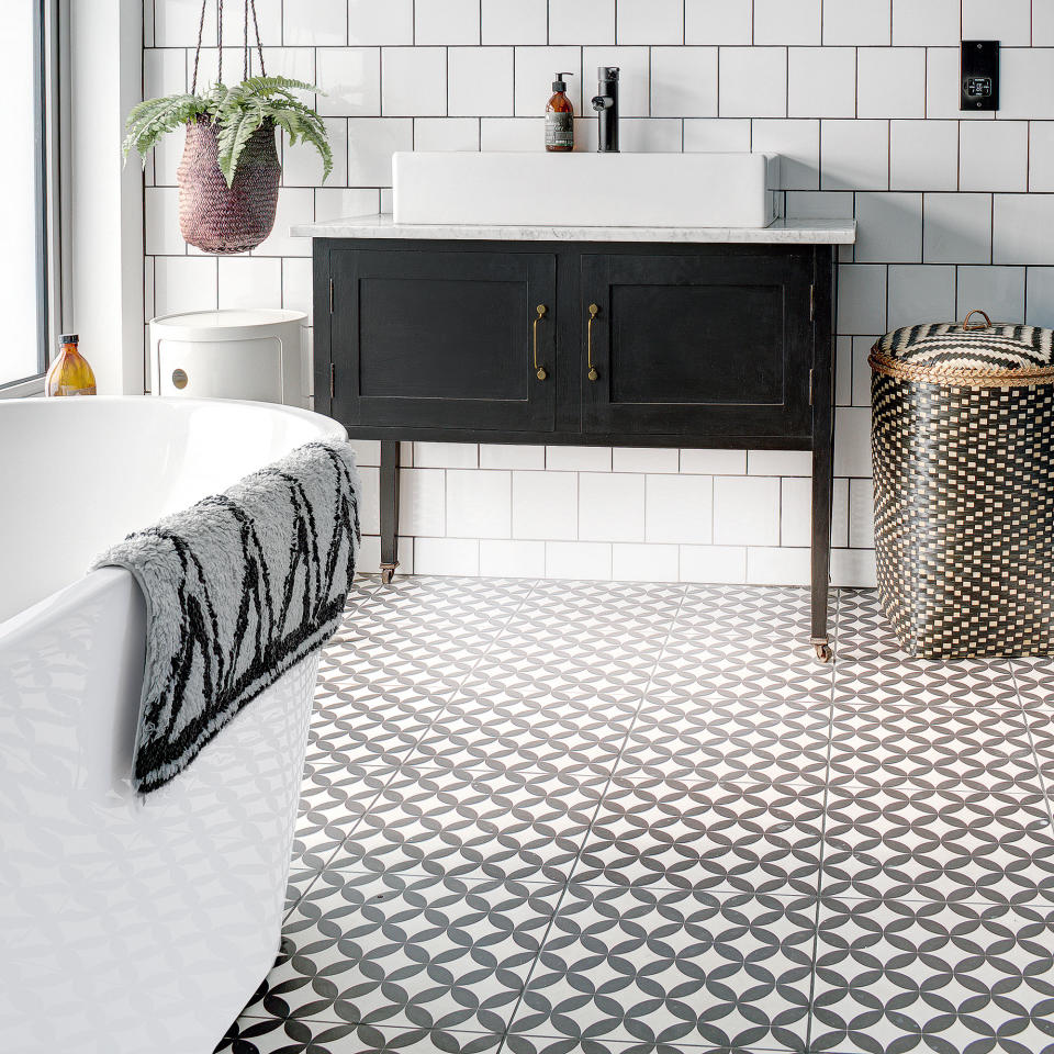 Use patterned tiles