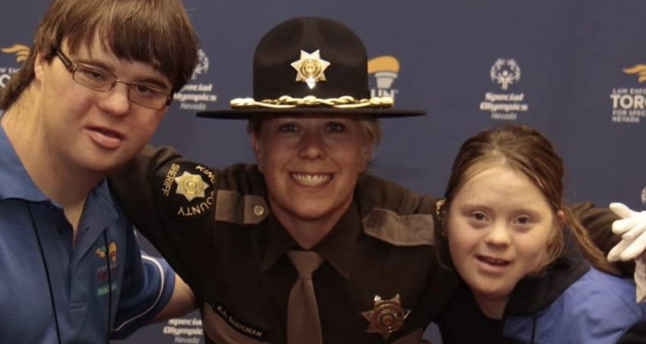 Kings County Sheriff's Deputy Kristi Bridgman loves the work she does to bring smiles to Special Olympics athletes (Photo: Kristi Bridgman)