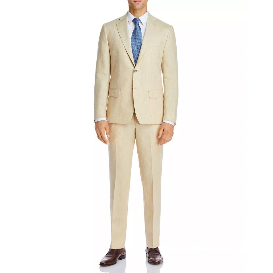 <p><a href="https://go.redirectingat.com?id=74968X1596630&url=https%3A%2F%2Fwww.bloomingdales.com%2Fshop%2Fproduct%2Frobert-graham-delave-linen-slim-fit-suit-separates%3FID%3D4306741%26CategoryID%3D3864&sref=https%3A%2F%2Fwww.menshealth.com%2Fstyle%2Fg40667758%2Fbest-linen-suits-for-men%2F" rel="nofollow noopener" target="_blank" data-ylk="slk:Shop Now;elm:context_link;itc:0;sec:content-canvas" class="link ">Shop Now</a></p><p>Delave Linen Slim Fit Suit</p><p>$608.00</p><p>Bloomingdale's</p>