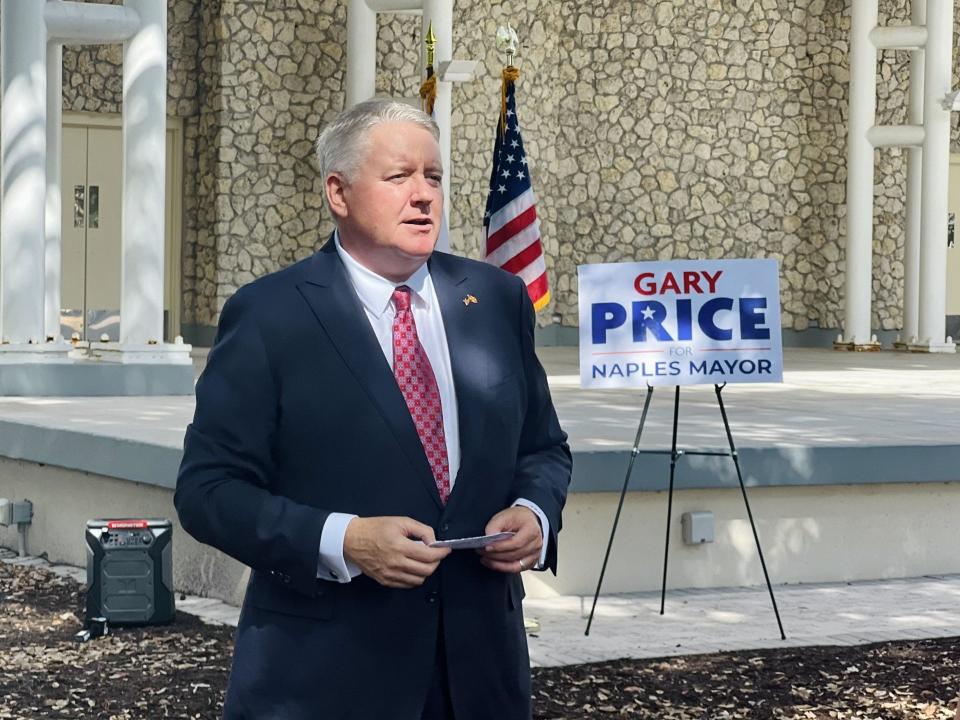 Former Naples Councilman Gary Price  is running for mayor of the city.