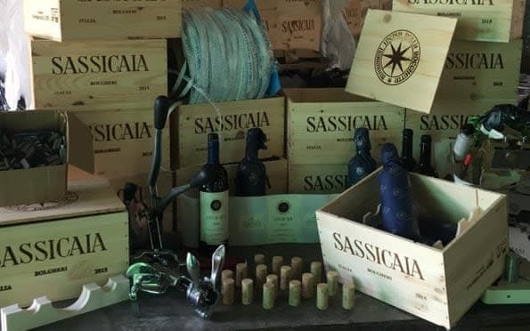 The criminal syndicate was producing counterfeit bottles of one of Italy's most celebrated super Tuscans - Guardia di Finanza