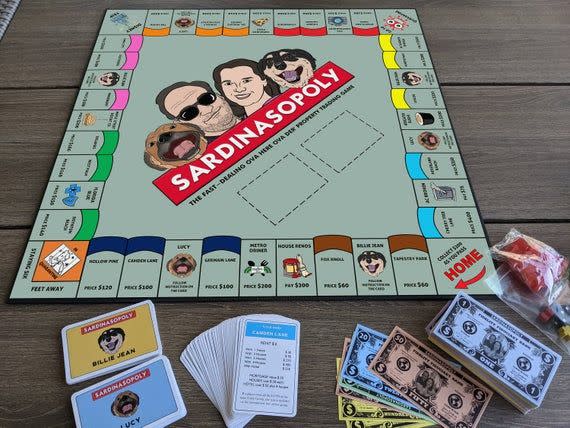 Custom Personalized FOR-YOU-OPOLY board game