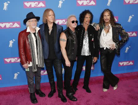 2018 MTV Video Music Awards - Arrivals - Radio City Music Hall, New York, U.S., August 20, 2018. - Aerosmith. REUTERS/Andrew Kelly