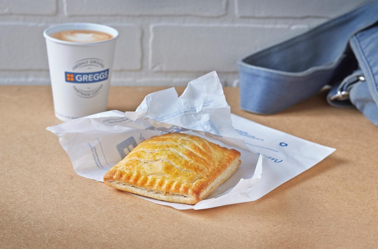 The new vegan snack is being rolled out today in thousands of stores: Greggs