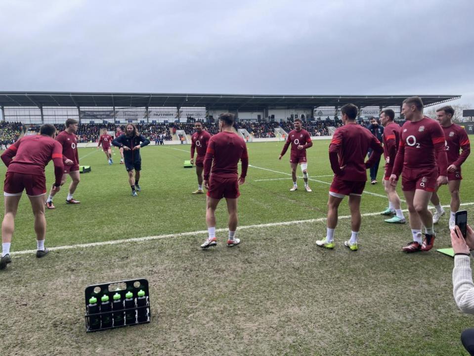 York Press: The England rugby squad trainingg at the LNER Community Stadium in York