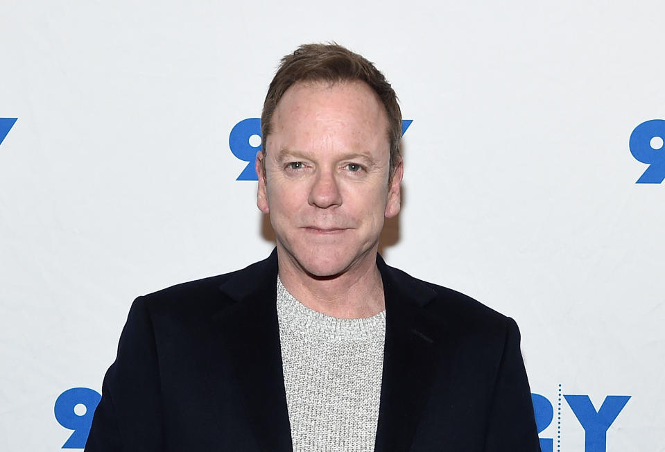 Kiefer Sutherland slams two Canadian politicians for using his famed grandfather’s name to push their agendas. (Photo: Getty Images)