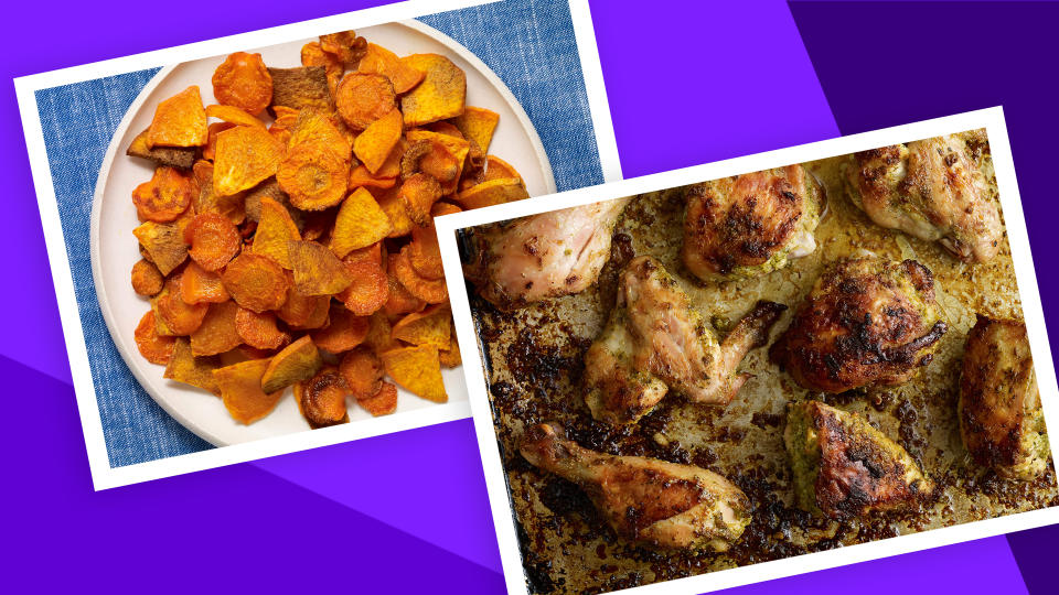 Chef Pati Jinich says it's easy to prepare Thanksgiving dinner as a sheet pan meal. (Photos: Chef Pati Jinich)