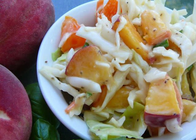 Get this recipe: Thornehedge Peach Slaw | Photo by Molly