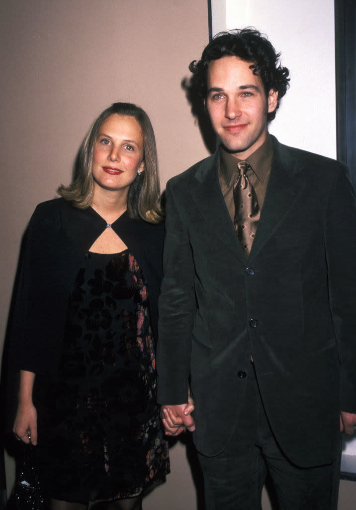Julie Yaeger and Paul Rudd during New York Screening of "The Object of My Affection"