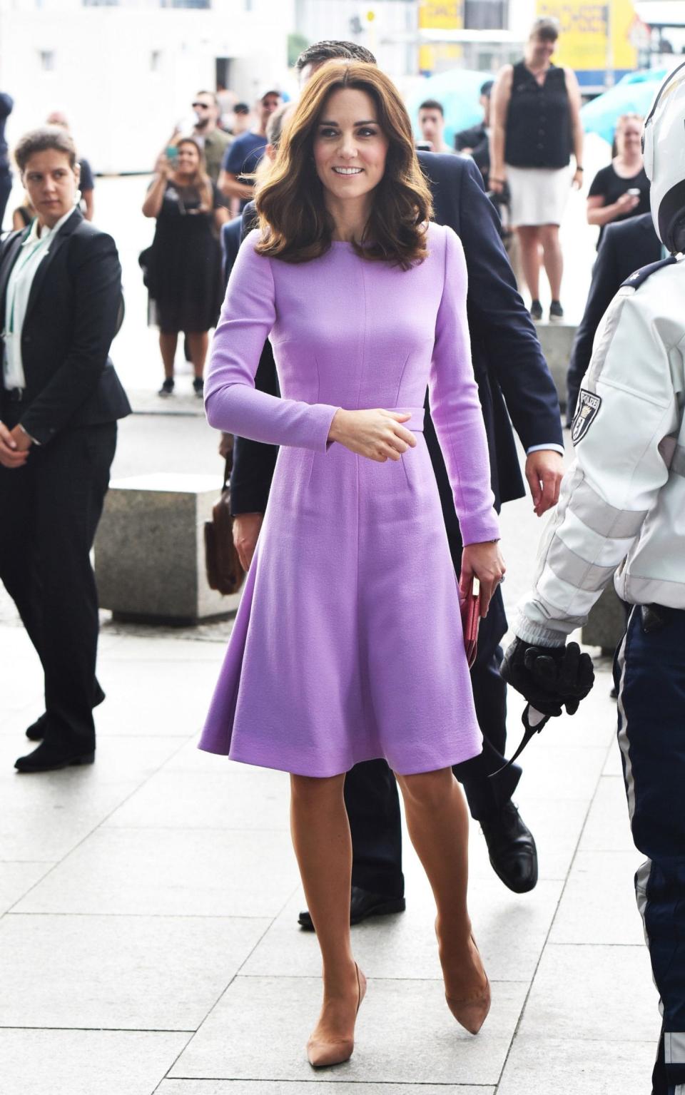 The Duchess of Cambridge wearing Emilia Wickstead in Hamburg - Getty Images Europe