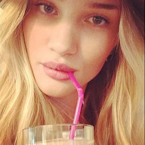 Make like Rosie Huntington-Whiteley and go for a smoothie. Photo: Instagram/ rosiehw