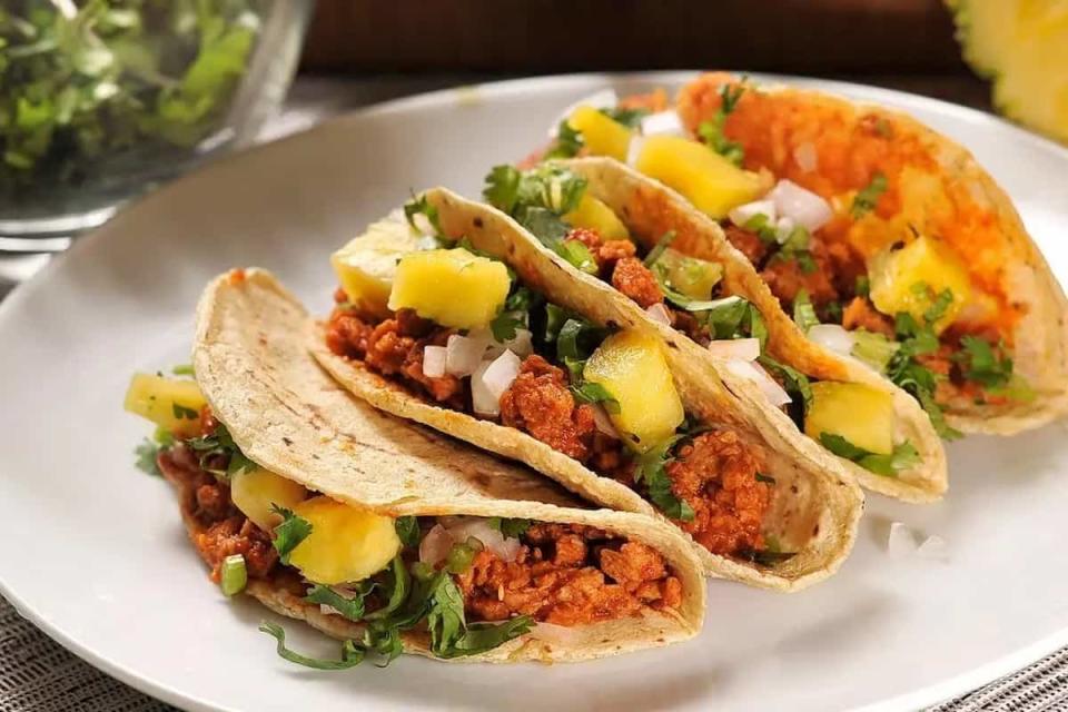 cómo hacer tacos de soya al pastor 