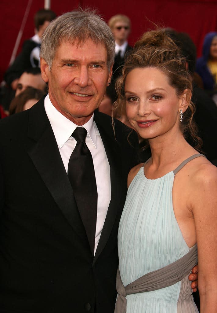 Oscars 2008 Calista Flockhart Harrison Ford