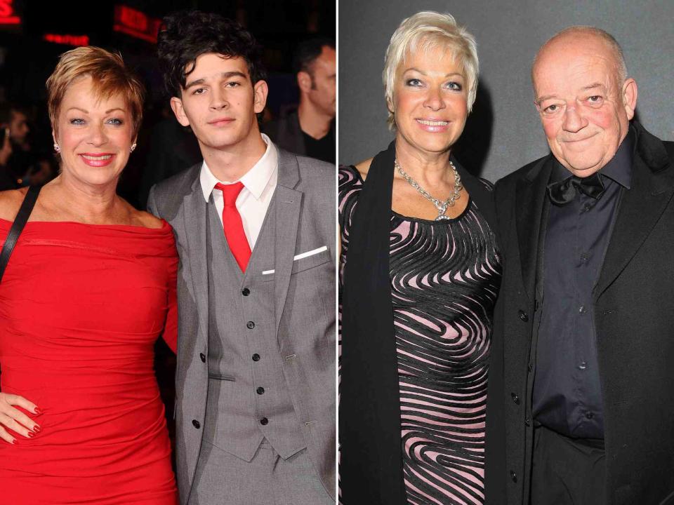 <p>David Fisher/Shutterstock ; Danny Martindale/WireImage</p> Denise Welch and Matty Healy at the London premiere of 