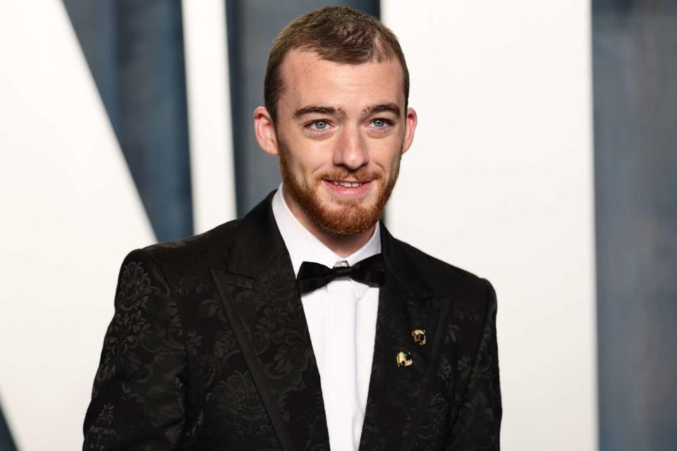 <p>Dimitrios Kambouris/WireImage</p> Angus Cloud attends the 2022 Vanity Fair Oscar Party hosted by Radhika Jones at Wallis Annenberg Center for the Performing Arts on March 27, 2022