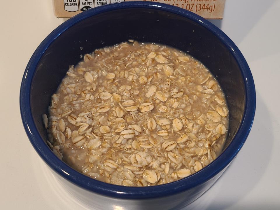 aldi pumpkin spice oatmeal cooked