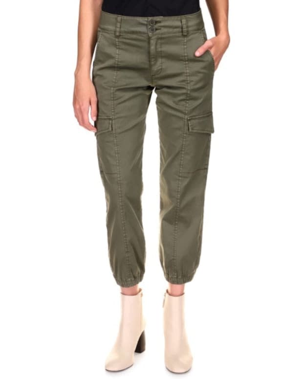 Free People Hard Crushin' Plush Cargo Pants in Green