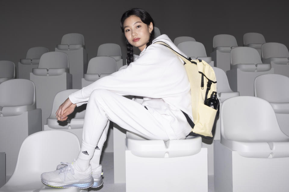 Actor and international model Hoyeon is the face of Adidas' all-new Z.N.E. collection in white