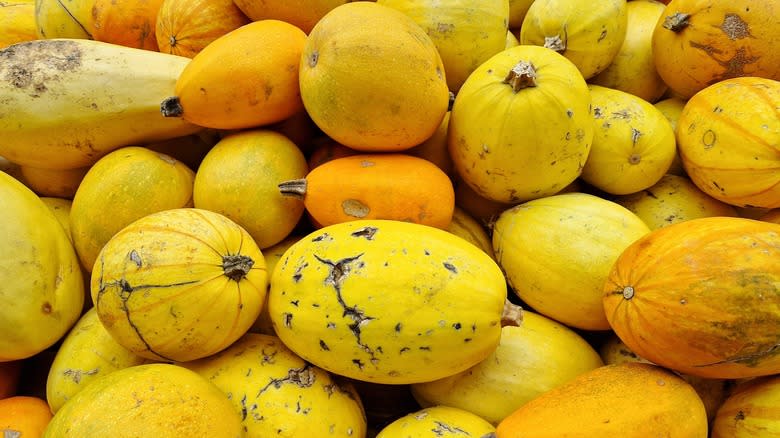 Pile of spaghetti squash