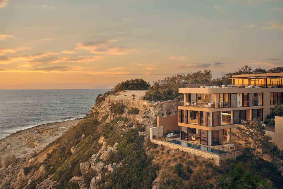 <p>Courtesy of Six Senses Hotels Resorts Spas</p> The Cliffhanger, a celebration-worthy five-bedroom villa at Six Senses Ibiza, in Spain.