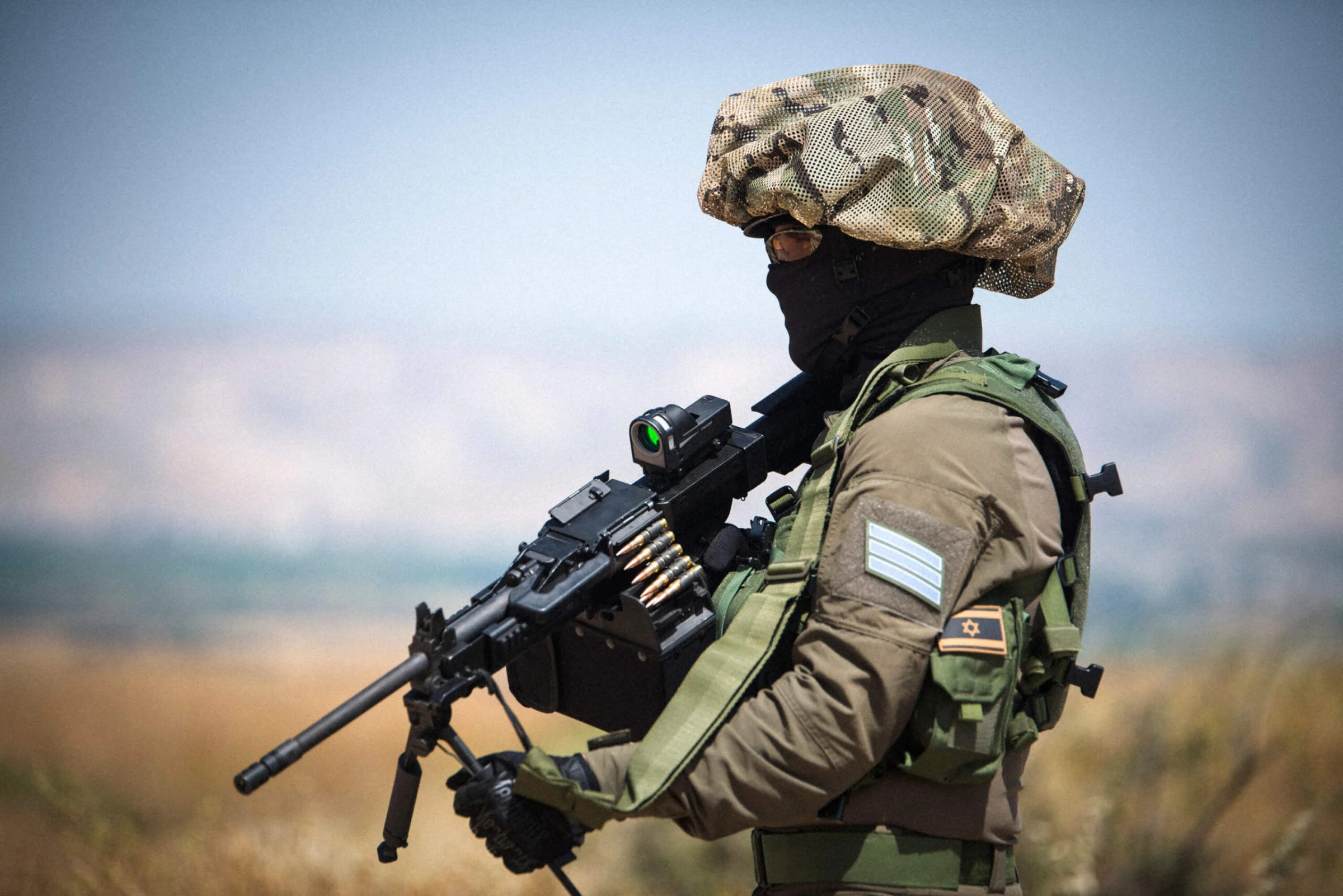 갑옷을 결합한 IDF 군인.