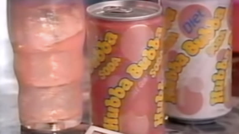 Hubba Bubba Soda can with glass