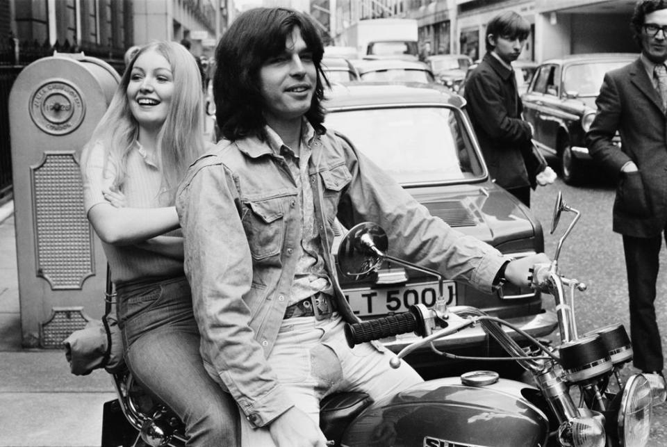 Visconti with Welsh singer Mary Hopkin in 1971 (Getty Images)