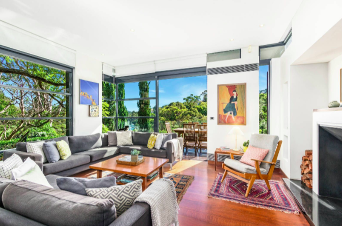 Open plan living room space