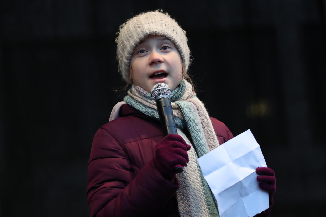 In the family’s new book, Our House is on Fire: Scenes of a Family and a Planet in Crisis, Greta Thunberg's mother opens up about her daughter’s struggles. (Photo: Christian Charisius/picture alliance via Getty Images)