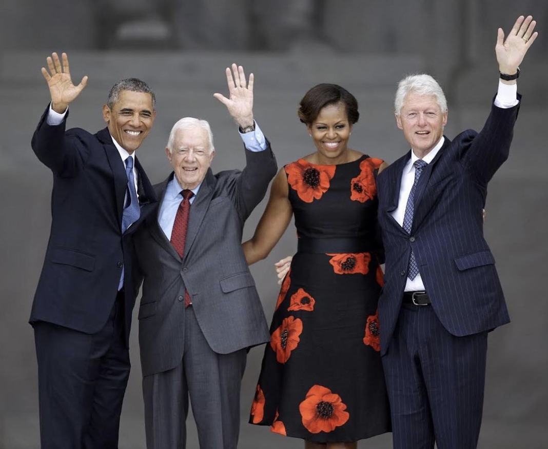 Hillary Clinton posted a photo of former leaders in honor of Presidents’ Day. (Photo: hillaryclinton via Instagram)